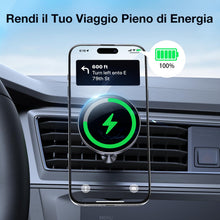 Carica l'immagine nel visualizzatore di Gallery, Coolpow Caricatore Wireless Auto per MagSafe【15W Ricarica Rapida】 Magnetico Porta Cellulare Auto【Mani Libere】 Regolabile