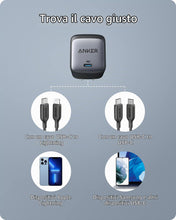 Carica l'immagine nel visualizzatore di Gallery, Anker Nano II Caricatore USB C GaN II 65W, PPS, Compatto per MacBook