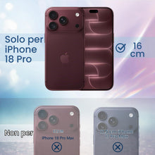 Carica l'immagine nel visualizzatore di Gallery, JETech Cover Glitter Magnetica per iPhone 18 Pro, Ciliegia Scuro