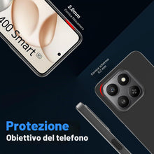 Carica l'immagine nel visualizzatore di Gallery, cover per Honor 400 Smart 4G/5G + 1 pezzo Vetro Temperato, Proteggi schermo ultra trasparente con durezza 9H, custodia p