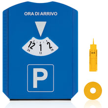 Carica l'immagine nel visualizzatore di Gallery, pubblimania Disco Orario Multifunzione 5 in 1: raschiaghiaccio, spatola Gomma, gettone Carrello e Misura battistrada (It