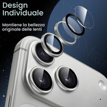 Carica l'immagine nel visualizzatore di Gallery, JETech Pellicola Fotocamera per iPhone 17 Pro/17 Pro Max, Argento, 1 Set