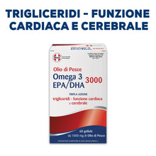 Carica l'immagine nel visualizzatore di Gallery, Matt, Olio di Pesce Omega 3 EPA/DHA 3000, Integratore, 60 Gellule