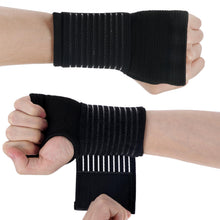 Carica l'immagine nel visualizzatore di Gallery, AOOWU Fascia da Polso, 2 pezzi Supporto Polso Elastica Ambidestra, Tutore Tunnel Carpale, Tutore Polso per Dolori Artico