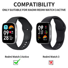 Carica l'immagine nel visualizzatore di Gallery, Vancle Cinturino Solo per Xiaomi Redmi Watch 3 Active, Cinturini Silicone Morbido Braccialetto per Redmi Watch Active 3