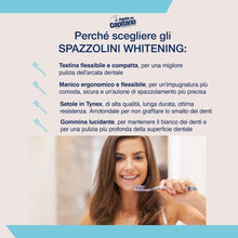 Carica l'immagine nel visualizzatore di Gallery, Pasta del Capitano, Spazzolino Whitening con Setole Medie, Aiuta la Riduzione delle Macchie dello Smalto e Favorisce Lo 