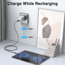 Carica l'immagine nel visualizzatore di Gallery, GIANAC Cavo USB C [3pezzi 2M] Cavo USB Type-C 60W Cavo Ricarica USB C USB C