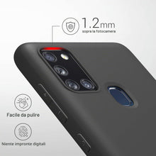 Carica l'immagine nel visualizzatore di Gallery, kwmobile Custodia Compatibile con Samsung Galaxy A21s Cover - Back Case per Smartphone in Silicone TPU - Protezione Gomm