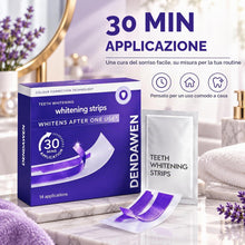 Carica l'immagine nel visualizzatore di Gallery, DENDAWEN Strisce Sbiancanti Denti Viola, 28 Strisce (14 Trattamenti), Senza Perossido, Correttore dei Toni Gialli, 30 Mi