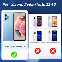 Carica l'immagine nel visualizzatore di Gallery, ISOI - Cover per Xiaomi Redmi Note 12 4G, Custodia Morbida in Silicone Liquido, Protezione Completa Antiurto Ultra Sotti