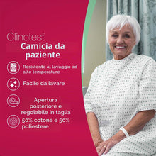 Carica l'immagine nel visualizzatore di Gallery, Clinotest, Camicia per paziente, camicia da notte/ospedale/camicia ospedaliera, taglia unica, motivo: stelle di colore b