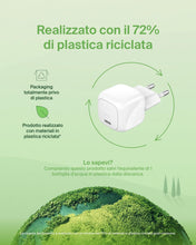 Carica l'immagine nel visualizzatore di Gallery, Belkin BoostCharge Caricabatteria da parete Compatto da 30W, Caricatore USB-C PD rapido da viaggio per Apple iPhone 17, 