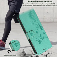 Carica l'immagine nel visualizzatore di Gallery, Cover Compatibile con Samsung Galaxy A27 5G, con 1 Pezzo Vetro Temperato Pellicola Protettiva, Pelle PU e Libro Flip Cus