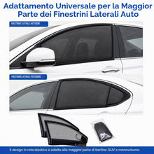 Carica l'immagine nel visualizzatore di Gallery, 4 Pezzi Tendine Parasole Auto, Tende A Vetro,Parasole Auto Finestrini Block Protezione UV,Universali Copri Finestrini Ca