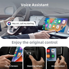 Carica l'immagine nel visualizzatore di Gallery, Adattatore wireless CarPlay per iPhone e Android Auto, adattatore da USB 2 in 1 a adattatore wireless per auto, converte