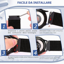 Carica l'immagine nel visualizzatore di Gallery, GIOPUEY Nylon Cinturini Compatibile con Garmin Forerunner 165, 20mm Traspirante Sport Loop Cinturino in Morbido Nylon In