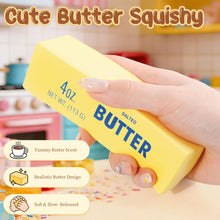 Carica l'immagine nel visualizzatore di Gallery, Squishy Morbido a Forma di Formaggio al Burro