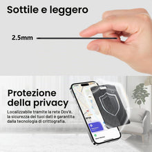 Carica l'immagine nel visualizzatore di Gallery, Localizzatore a Scheda Ultra Sottile per Portafoglio, Compatibile con Apple Dov'è (Solo iOS), 1.8mm, IP68 Impermeabile, 