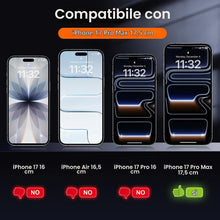 Carica l'immagine nel visualizzatore di Gallery, 3 Pezzi Pellicola per iPhone 17 Pro Max Opaca 6,9 Pollici, Vetrino Vetro Temperato Opaco HD con Strumento di Auto-Instal