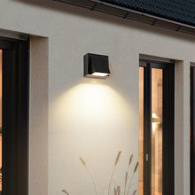 Carica l'immagine nel visualizzatore di Gallery, Comely 2 Pezzi Applique da Parete Esterno LED, Nero Lampada da Parete LED
