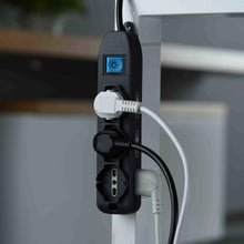 Carica l'immagine nel visualizzatore di Gallery, Electraline 62019 Multipresa 9 Posti 3 Polivalenti Schuko 10/16A + 6 Bivalenti 10/16A-Cavo, Nero, 1.5 m