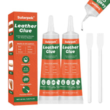 Carica l'immagine nel visualizzatore di Gallery, Sularpek Colla in Pelle Extra Forte, 2 * 60 ML Colla in Pelle, Trasparente, Morbida, Lmpermeabile, Raccoglitore in Pelle