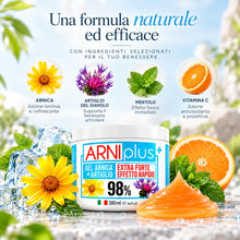 Carica l'immagine nel visualizzatore di Gallery, ARNIplus+ Arnica per cavalli uso umano, gel forte con vitamina C, 500 ml