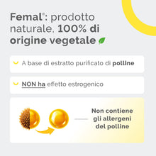 Carica l'immagine nel visualizzatore di Gallery, Femal Menopausa, Integratore Non Ormonale di Origine Vegetale 30 Capsule