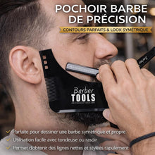 Carica l'immagine nel visualizzatore di Gallery, Kit da rasatura uomo - Rasoio per barba uomo/taglio a mano per barba - con 50 Lame Singole + Panno + Stick di allume + C