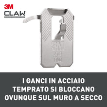 Carica l'immagine nel visualizzatore di Gallery, 3M CLAW Gancio per Appendere Quadri su Cartongesso, 4 Ganci - Sostiene fino a 11 kg - Ottimo per il Fissaggio di Oggetti