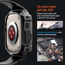 Carica l'immagine nel visualizzatore di Gallery, Spigen Rugged Armor Pro Cover con cinturino per Apple Watch Ultra 4/3/2/1