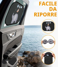 Carica l'immagine nel visualizzatore di Gallery, Parasole per auto con protezione UV (set da 2), 44 x 36 cm, parasole per bambini con 8 ventose, protezione solare per fi