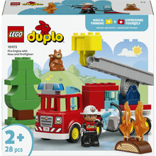 Carica l'immagine nel visualizzatore di Gallery, LEGO DUPLO Autopompa con manichetta e pompiere 10473