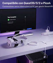 Carica l'immagine nel visualizzatore di Gallery, Syntech VR Cavo Link con Ricarica 5M Compatibile con Meta Quest 3S/Quest 3/Oculus Quest2 Accessori, Cavo Link USB 3.0 co