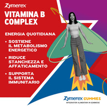 Carica l'immagine nel visualizzatore di Gallery, Zymerex VITAMINE B COMPLEX Gummies | 60 gommose | Metabolismo energetico | Sistema immunitario | Energia quotidiana | Se