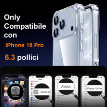 Carica l'immagine nel visualizzatore di Gallery, Yohii 5 in 1 Cover per iPhone 18 Pro, Trasparente
