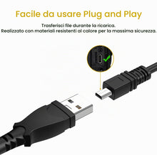 Carica l'immagine nel visualizzatore di Gallery, Mugust USB Cavo di Ricarica 8 Pin per Fotocamera Cavo Dati UC-E6 compatibile con Olympus, Fuji, Konica Minolta, Nikon Co
