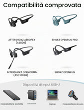 Carica l'immagine nel visualizzatore di Gallery, Sinoacc Cavo di ricarica USB magnetico 1,9 m per Shokz Aeropex AS800, OpenComm ASC100SG, OpenRun e OpenRun Pro S810