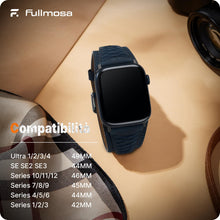 Carica l'immagine nel visualizzatore di Gallery, Fullmosa Cinturino per Apple Watch Ultra 4/3/2/1 49/46/44mm in Vera Pelle