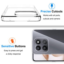 Carica l'immagine nel visualizzatore di Gallery, CAUHENYEE Trasparente Cover per Honor 400 Smart 5G / 4G Custodia, con 1 Pezzi Schermo in Vetro Temperato, Cover Sottile 