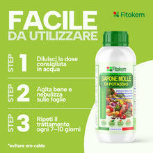 Carica l'immagine nel visualizzatore di Gallery, FITOKEM - Sapone Molle Potassico per Piante (1 Litro) Sapone Molle di Potassio per Piante, Insetticida ad Azione Abbatte