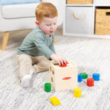 Carica l'immagine nel visualizzatore di Gallery, Melissa &amp; Doug Cubo Incastri con Forme Geometriche, legno, Giochi bambini 2 anni Montessori, Regalo Giocattoli 3 - 4 anni