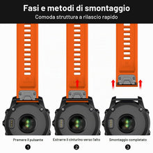 Carica l'immagine nel visualizzatore di Gallery, 22mm Cinturino per orologio Fenix 7 Pro/6 Pro/7/6/5/Forerunner 965
