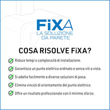 Carica l'immagine nel visualizzatore di Gallery, Electraline 60478 Contenitore da superficie FIXA con presa P40 (Schuko+10/16A), Nero, IP40, compatibile per installazion