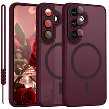 Carica l'immagine nel visualizzatore di Gallery, Magnetica Cover per Samsung Galaxy S25 Compatibile con MagSafe, Custodia per Samsung Galaxy S25 Traslucida Opaca Posteri
