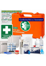 Carica l'immagine nel visualizzatore di Gallery, ONFARMA Farma 3 – Cassetta Pronto Soccorso Allegato 2 DM 388 per Aziende fino a 2 Lavoratori e Mezzi Aziendali con Carte