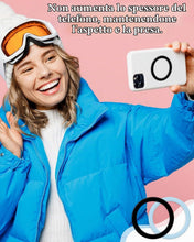 Carica l'immagine nel visualizzatore di Gallery, GRETY 4 Pezzi Adesivo Universale ad Anello in Metallo per Magnete ad Anello MagSafe, Compatibile con Caricabatterie Wire