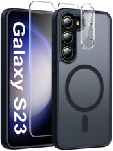 Carica l'immagine nel visualizzatore di Gallery, ivencase Magnetica Cover per Samsung Galaxy S23 5G, Nero