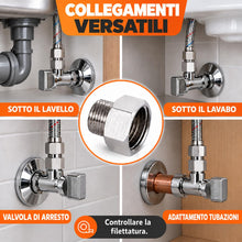 Carica l'immagine nel visualizzatore di Gallery, Ibergrif M91501 Adattatore G3/8 a G1/2, Riduttore Filettato