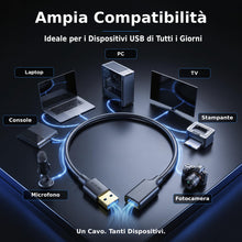 Carica l'immagine nel visualizzatore di Gallery, G-PLUG Cavo Prolunga USB 3.0 da 2m, USB-A Maschio a Femmina, 5 Gbps